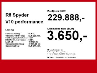 Audi R8 Spyder V10 performance quattro