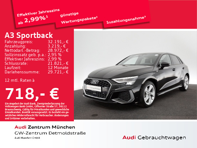 Audi A3 Sportback TFSI e
