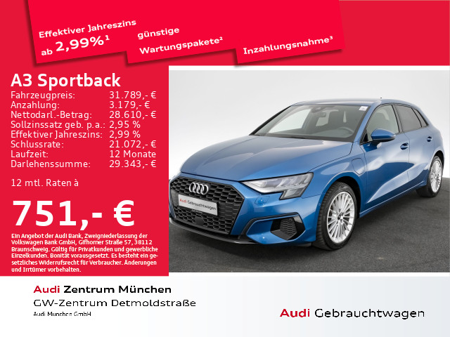 Audi A3 Sportback TFSI e