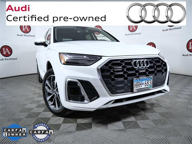Used 2022 Audi Q5 Premium Plus with VIN WA1EABFY8N2046449 for sale in Richfield, MN