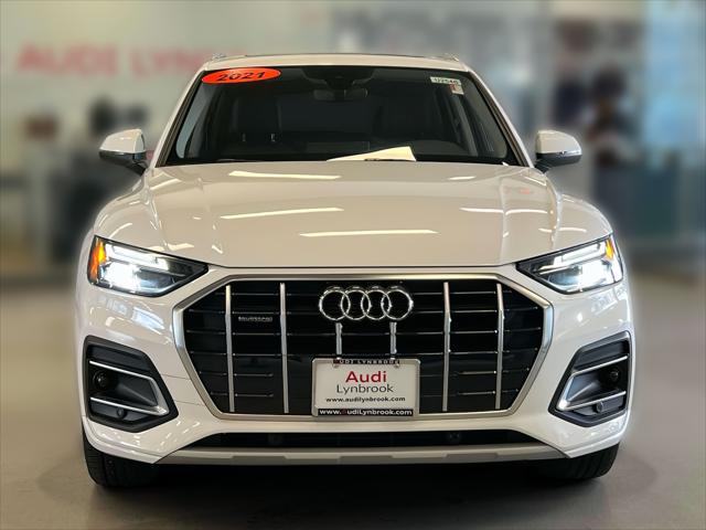 Used 2021 Audi Q5 Premium with VIN WA1AAAFY5M2126623 for sale in Lynbrook, NY