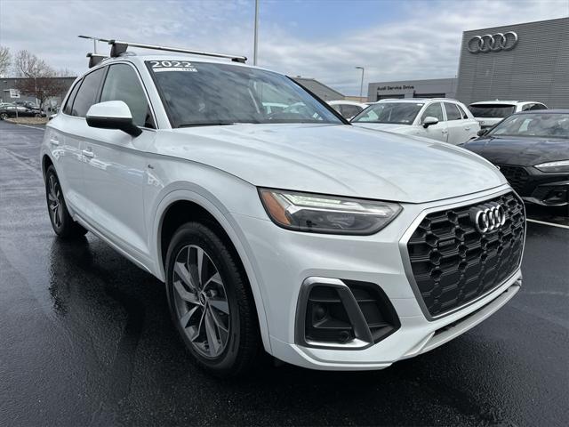 Used 2022 Audi Q5 Premium Plus with VIN WA1EAAFYXN2054739 for sale in Plains Township, PA