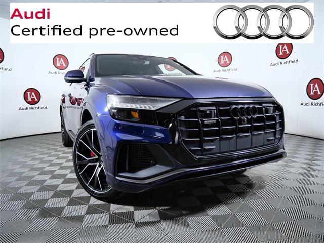 Used 2022 Audi Q8 Premium Plus with VIN WA1EVBF17ND021487 for sale in Richfield, Minnesota