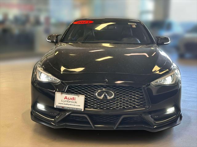 Used 2021 INFINITI Q60 Coupe LUXE with VIN JN1EV7KL7MM470275 for sale in Lynbrook, NY