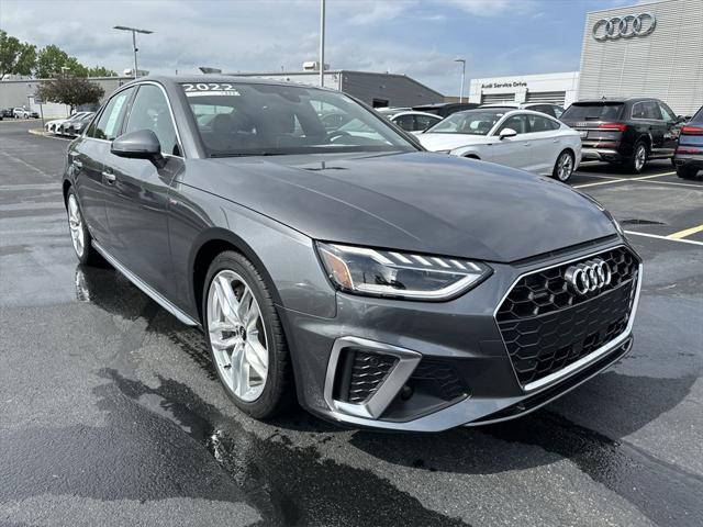 Used 2022 Audi A4 Premium Plus with VIN WAUEAAF44NN007530 for sale in Plains Township, PA