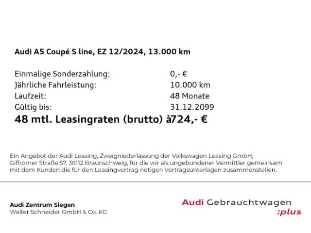 Audi A5 Coupé S Line 40 TFSI Quattro S Tronic - 2024 - Joinsteer - #3