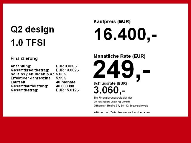 Audi Q2 Design 1.0 TFSI Ultra 6-Gang -  - Joinsteer - #3